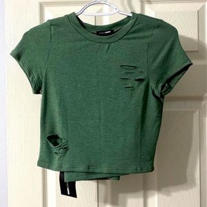 BRAND NEW Fashion Nova crop top and midi skirt set